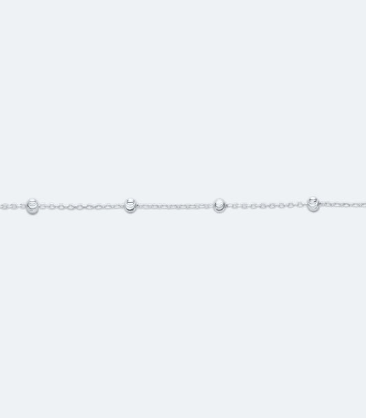 Plain Ball Link Chain Anklet - SSAK 119
