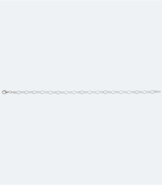 Plain Rhodium Bracelet
