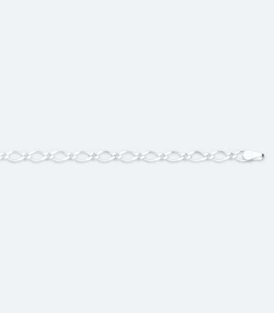 Fancy Oval Link Bracelet - SSBR 261