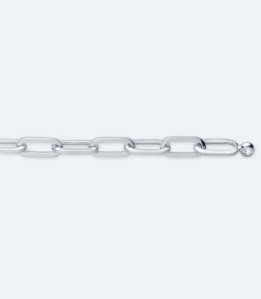 Fancy Thick Rectangular Link Bracelet - SSBR 267