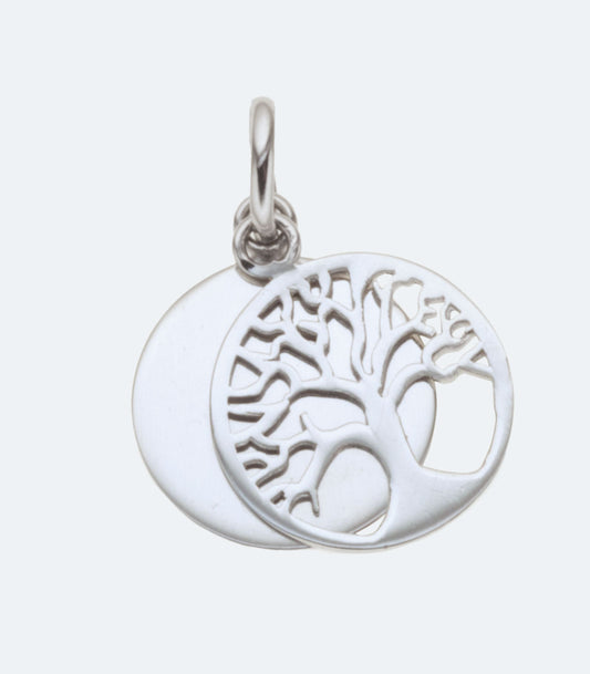 Plain Tree of Life and Disc Pendant - SSPD 206