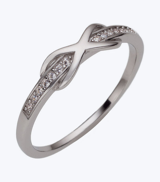 Fancy CZ Infinity Ladies Ring - SSRG 395