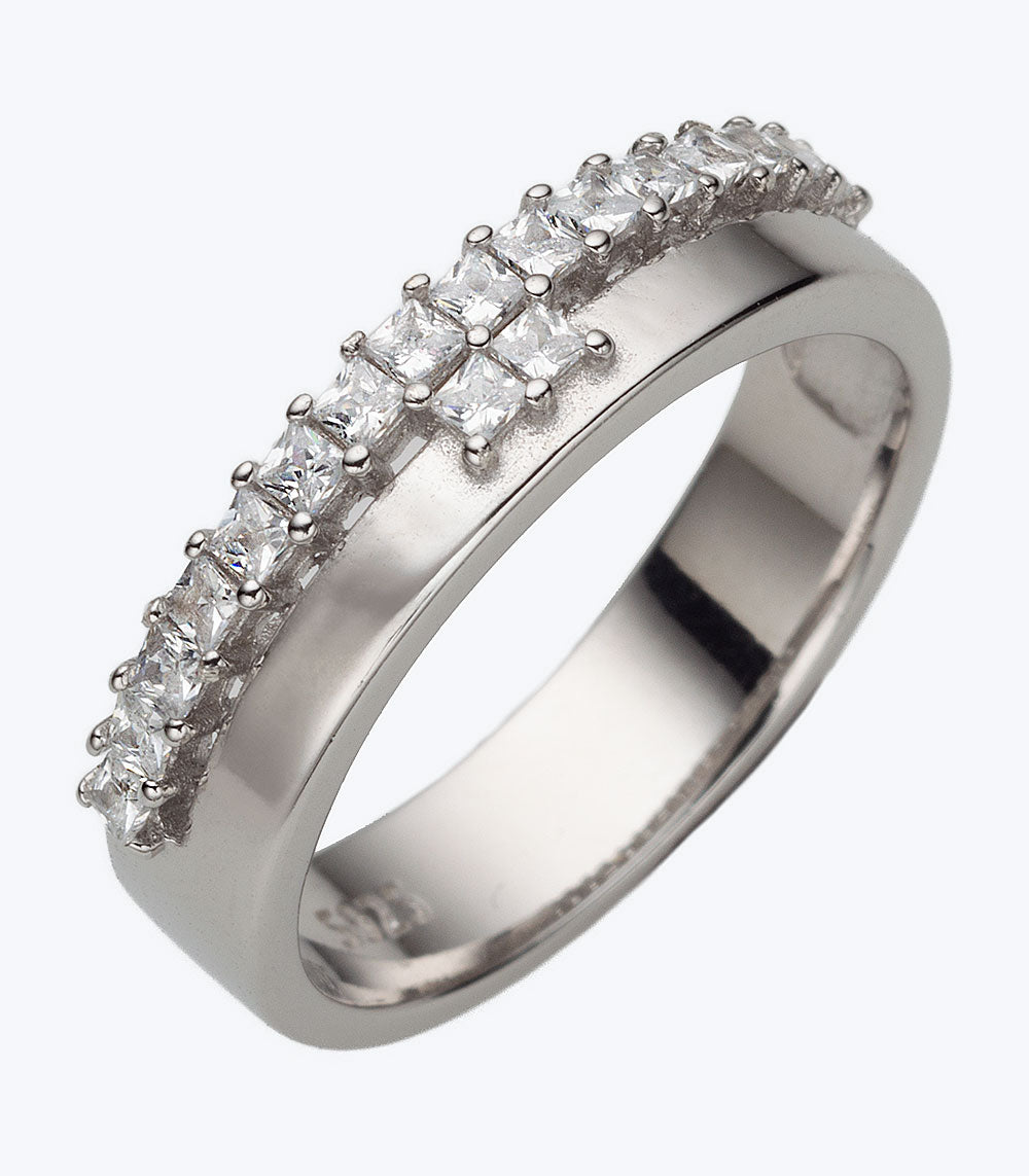 Eternity CZ Wedding Set Ladies Ring - SSRG 405