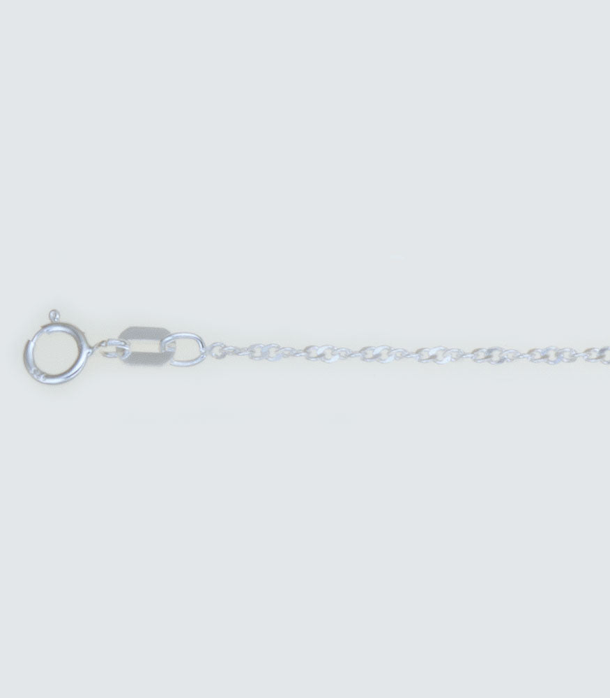 Twisted Curb Link CD T Sterling Silver Chain - 1.15mm - CD T 030