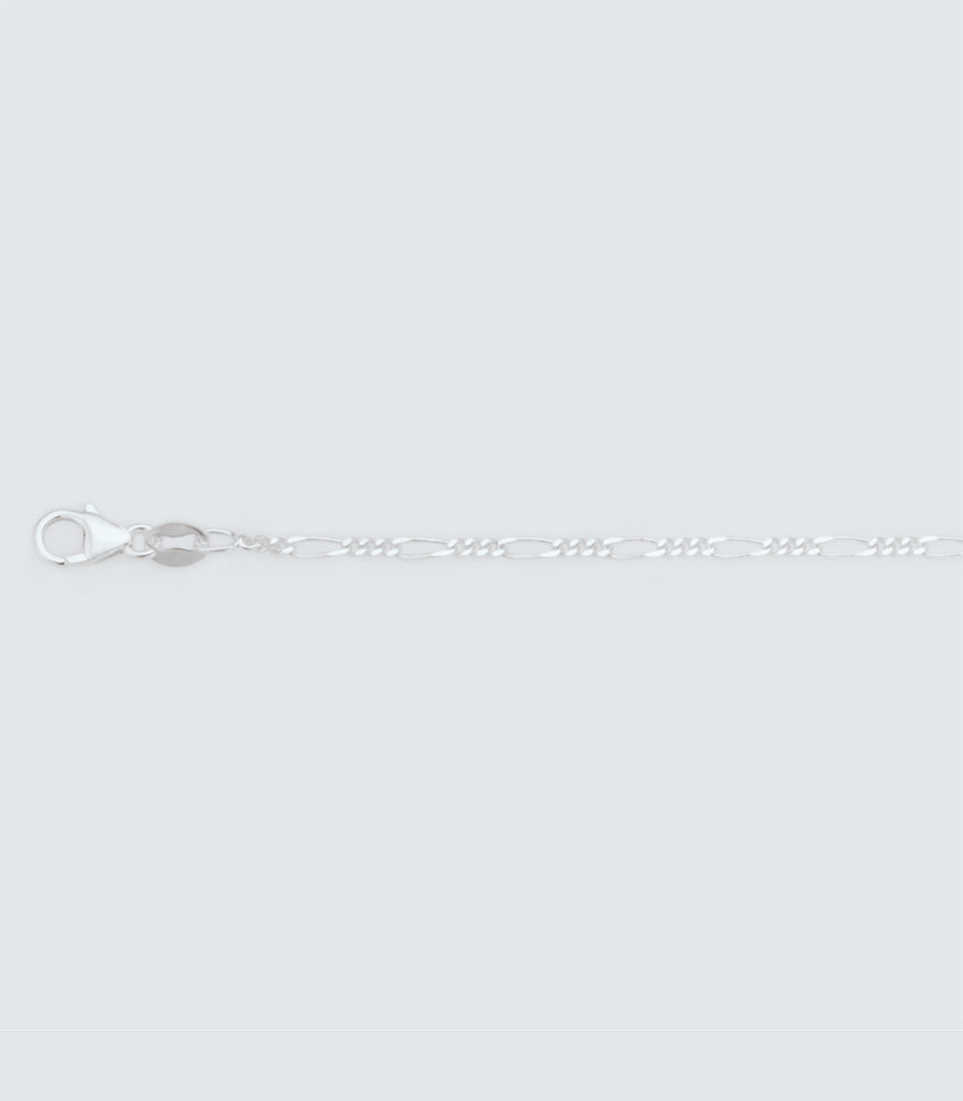 Figaro Sterling Silver Bracelet - FIG 6 050-BR18CM