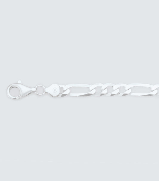 Figaro 180 Sterling Silver Chain - 7.57mm