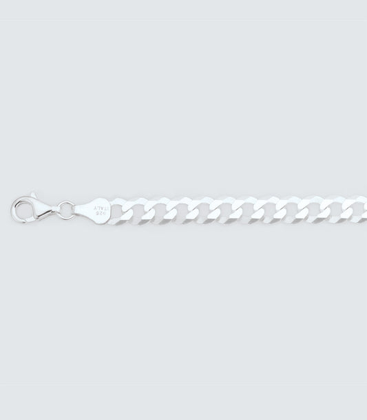 Curb Link 135 Sterling Silver Chain - 6.10mm