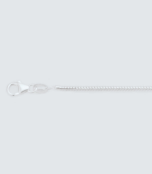 Snake 040 Sterling Silver Chain - 1.58mm