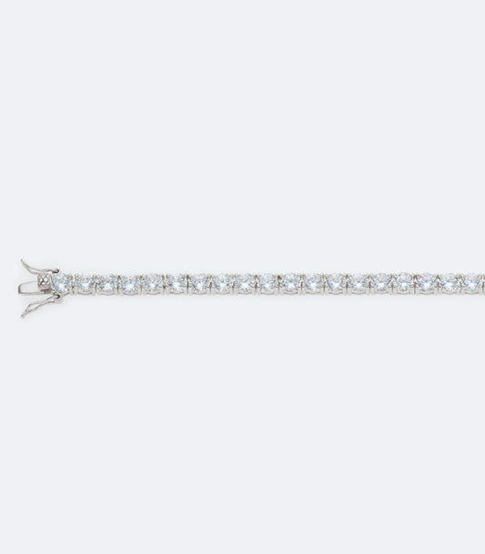 Sterling Silver Tennis Bracelet - 19cm