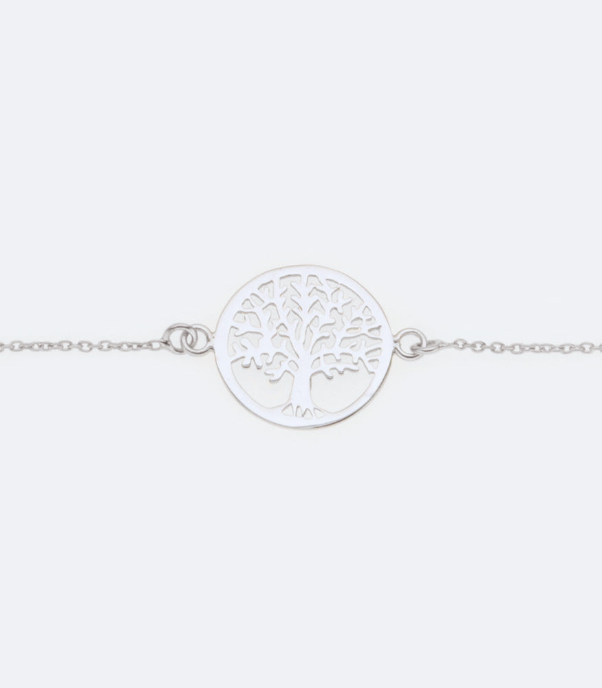 Tree Of Life Rhodium Bracelet