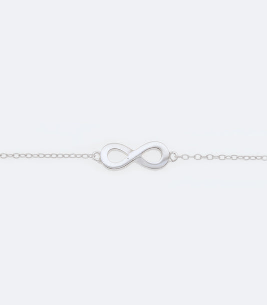 Infinity - Plain 202 Silver Bracelet