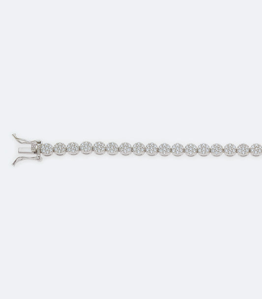 Sterling Silver Tennis Bracelet - 19cm