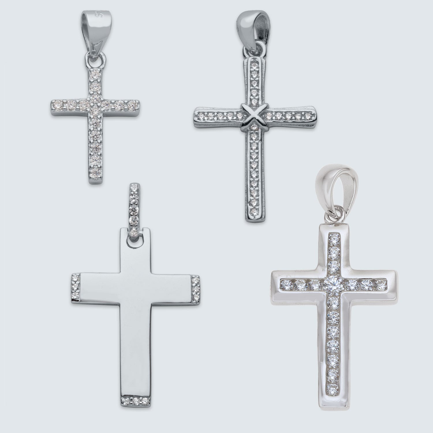 Sterling Silver Cross Pendants