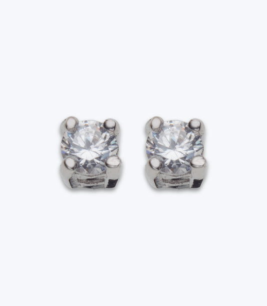 3mm Cubic Zirconia 4 Claw Stud Earrings - LMSE 016