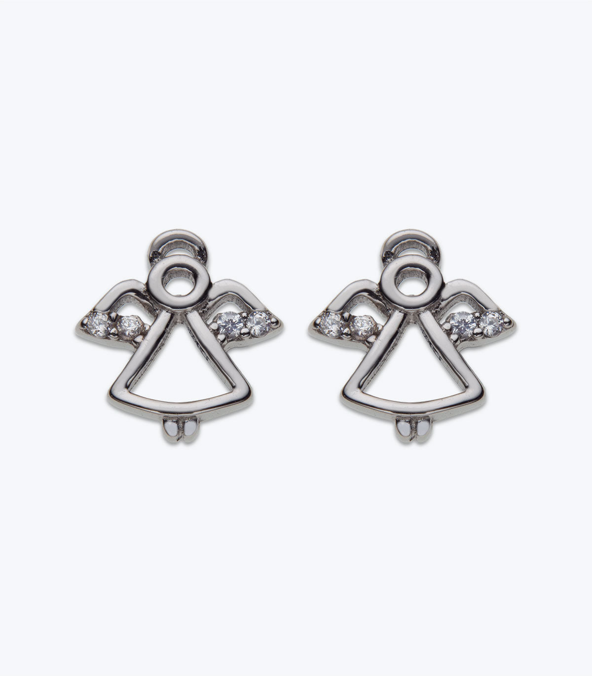 Cubic Zirconia Angel Stud Earrings - LMSE 018