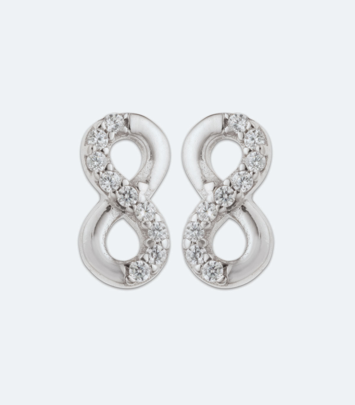 CZ Infinity Earrings - LMSE 056