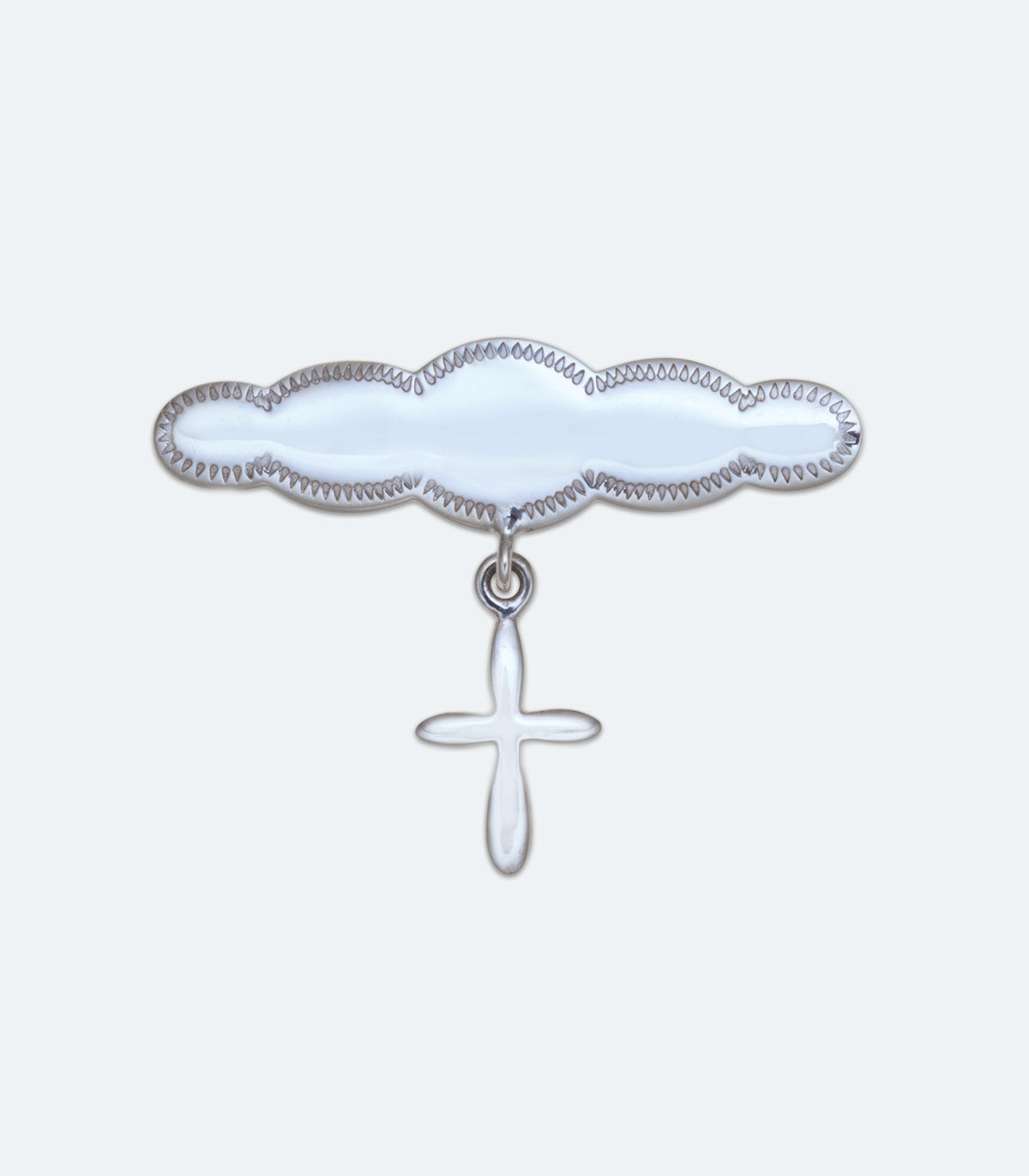 Hanging Cross Brooch - LMSH 008