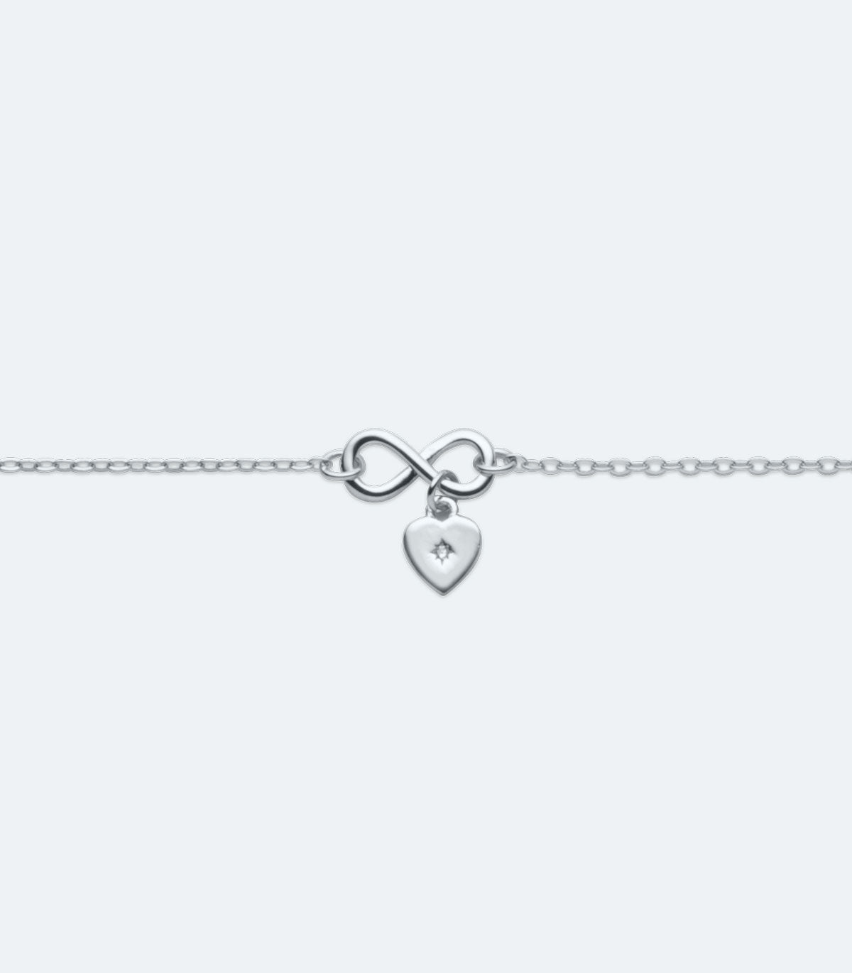 Fancy Infinity Heart Bracelet - SKBR 010