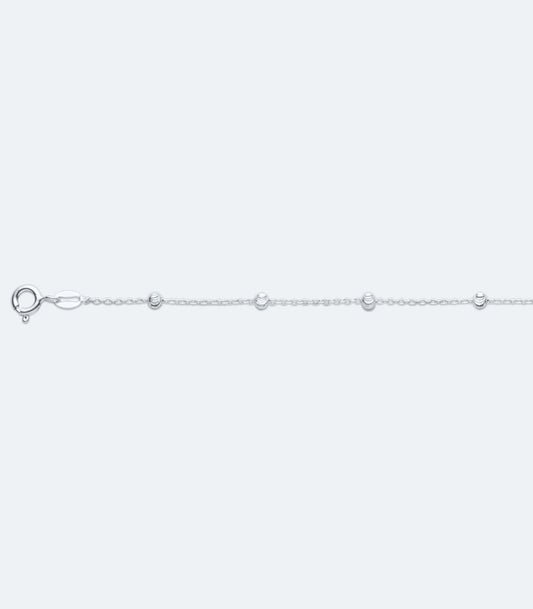 Plain Ball Link Chain Anklet - SSAK 119