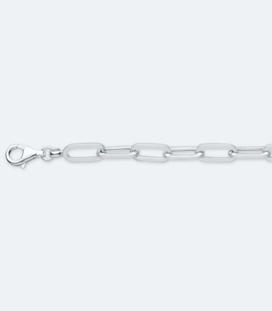 Fancy Thick Rectangular Link Bracelet - SSBR 267