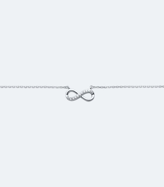 CZ Infinity Necklace - SSCH 237-45