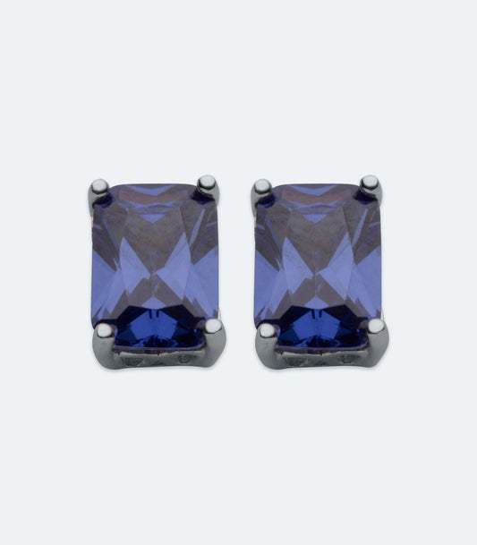 Tanzanite Blue CZ Earrings - SSER 402