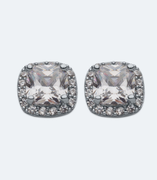 CZ Square Earrings - SSER 421