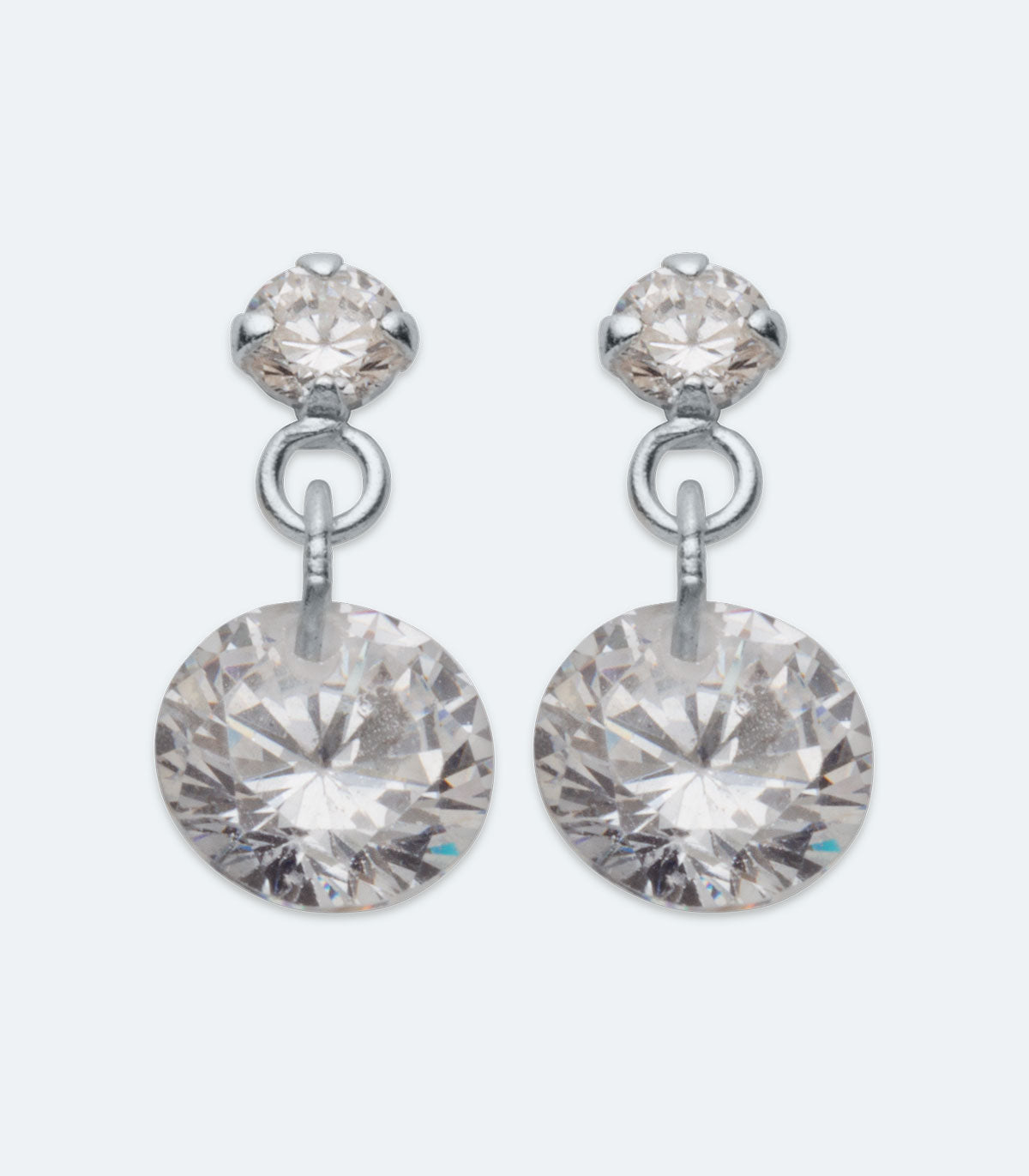 CZ Drop Earrings - SSER 446