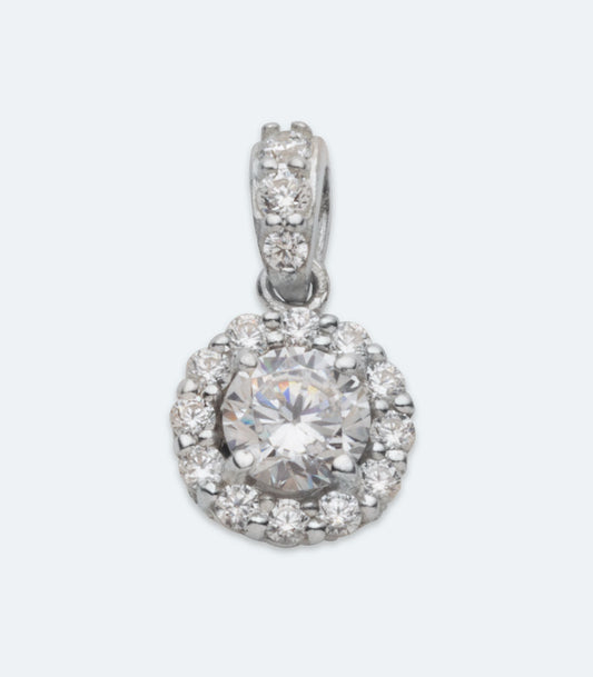 Small CZ Sterling Silver Pendant - SSPD 332