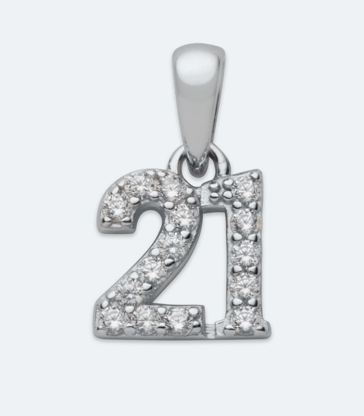 CZ "21" Pendant - SSPD 333