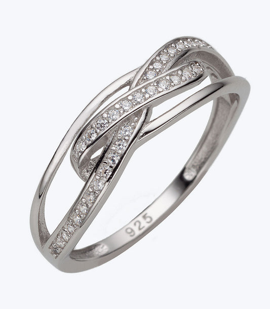 Fancy Infinity CZ Ladies Ring