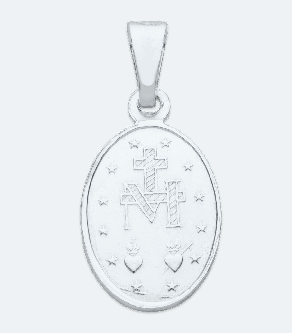 Mother Mary Big Silver Pendant - SSRL 156