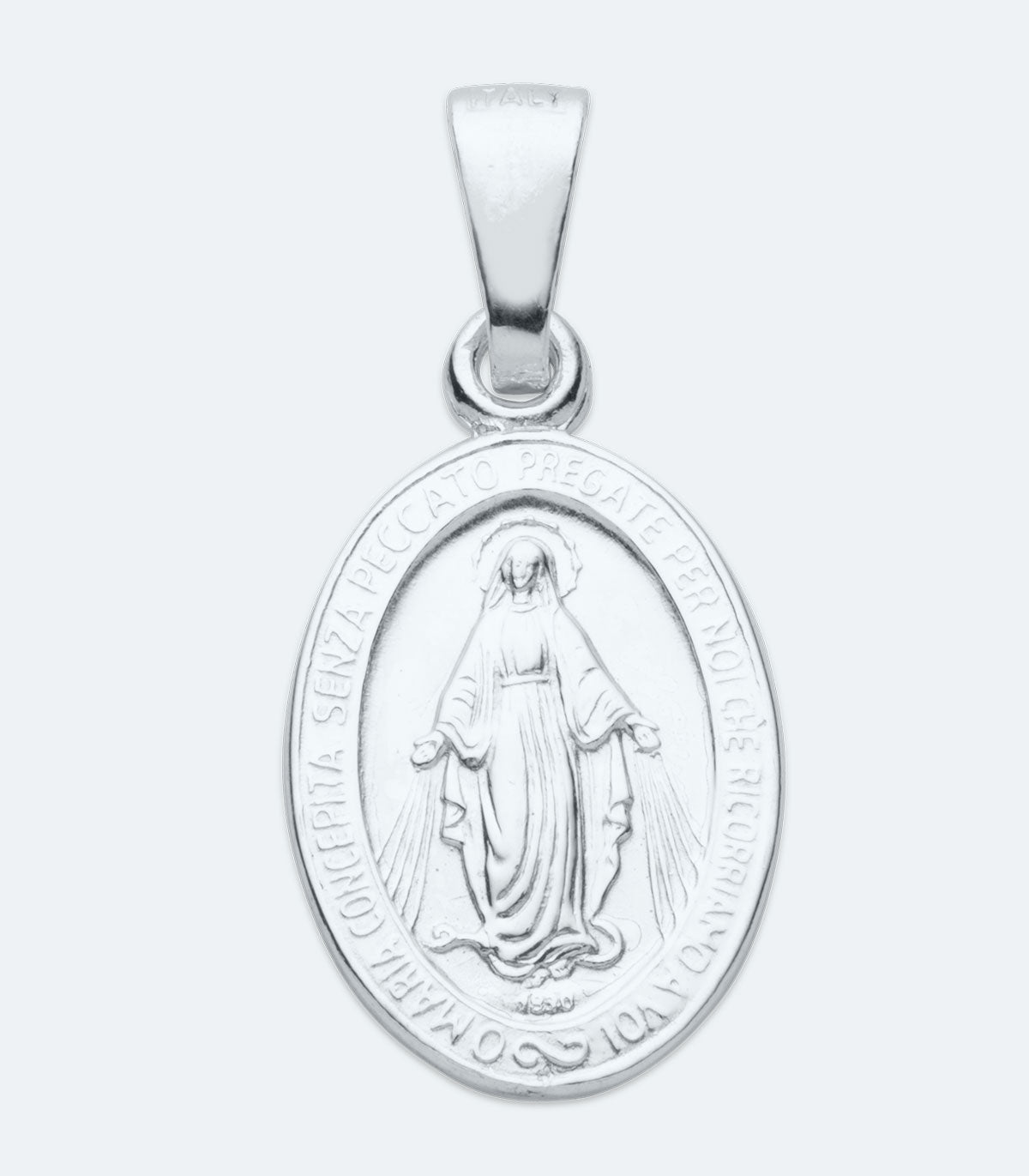 Mother Mary Big Silver Pendant - SSRL 156