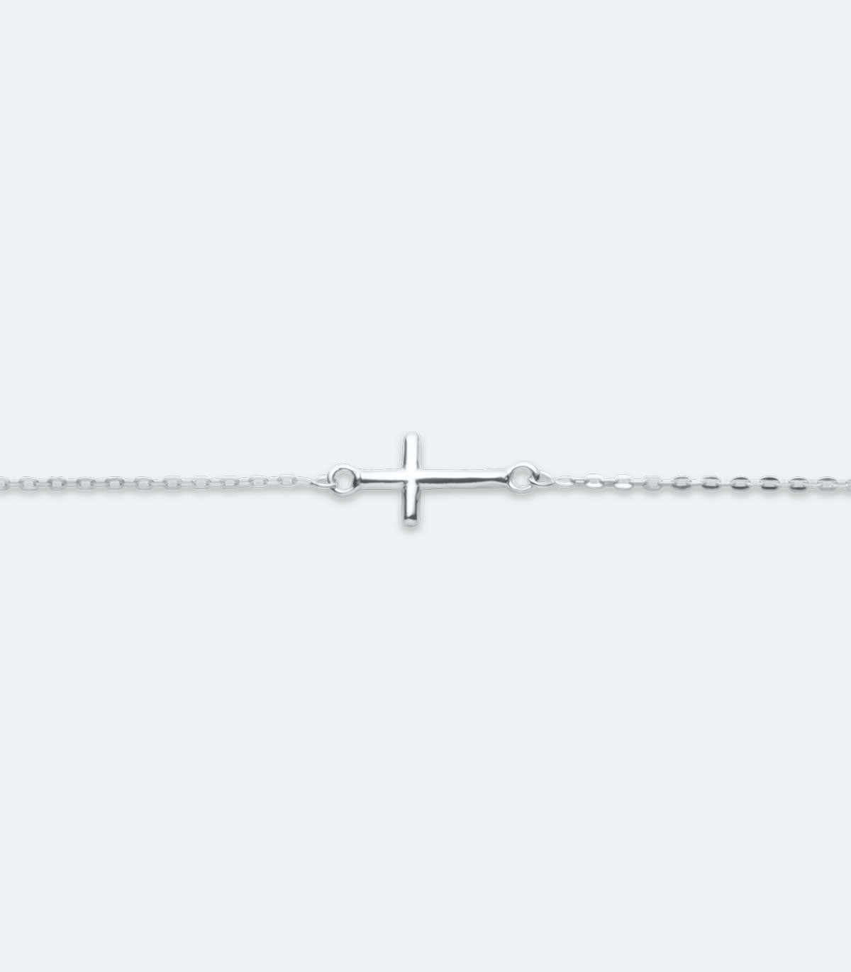 Sterling Silver Cross Bracelet - SSRL 159