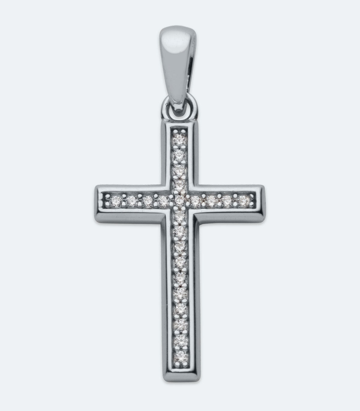 Cross CZ Pendant - SSRL 163