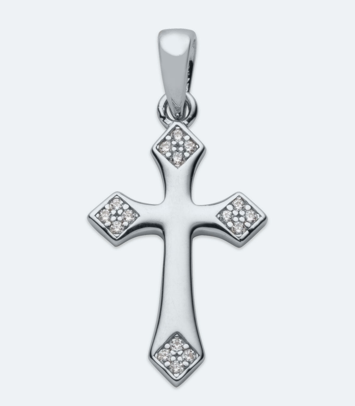 CZ Cross Pendant - SSRL 165