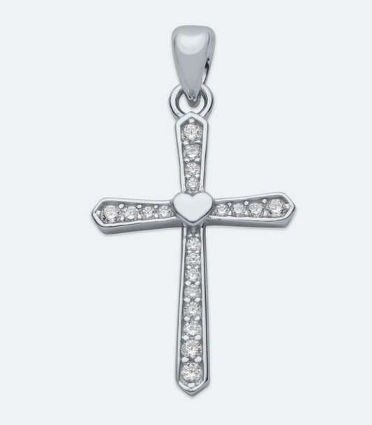 CZ Cross Pendant - SSRL 166