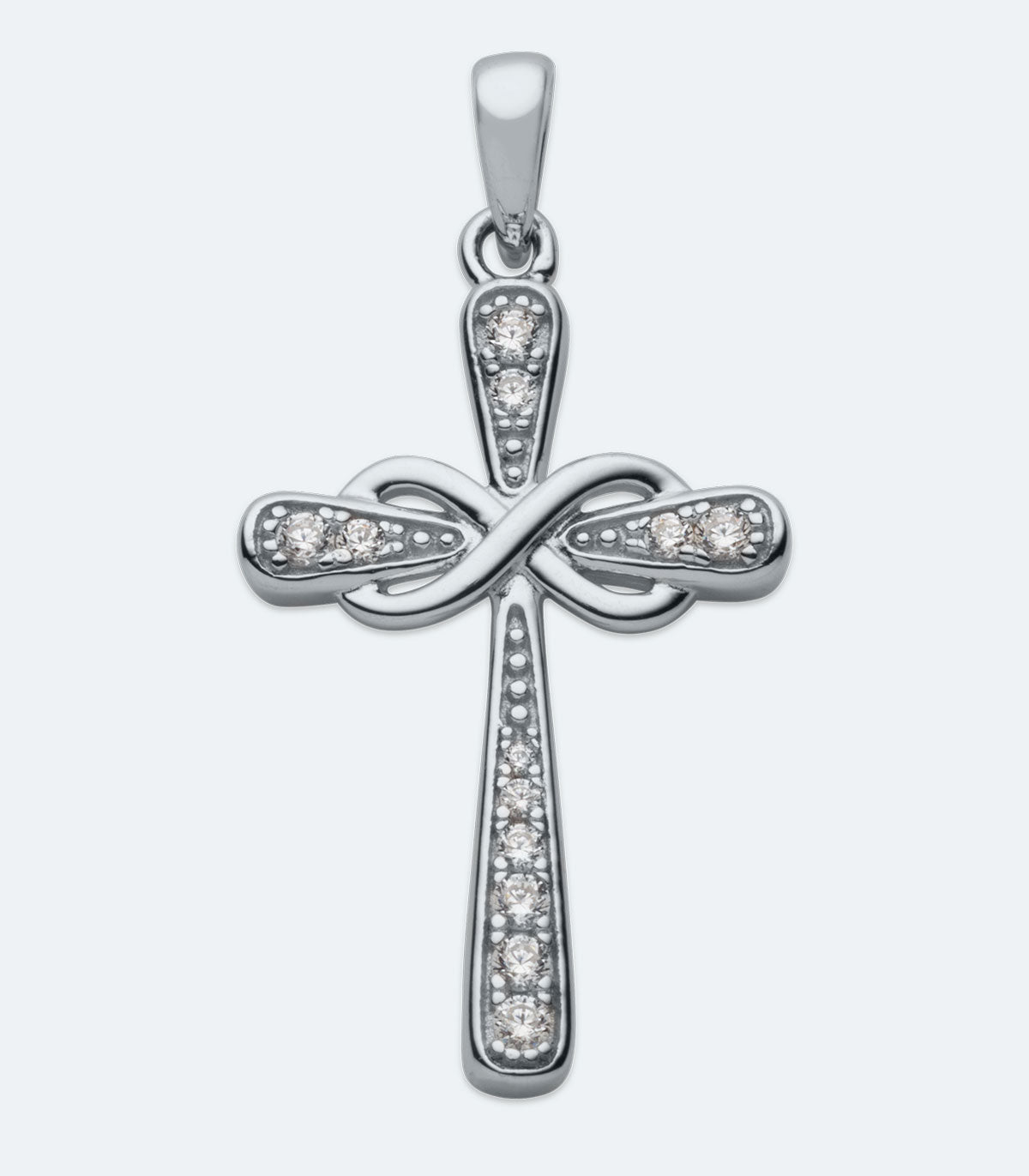 CZ Cross Pendant - SSRL 168