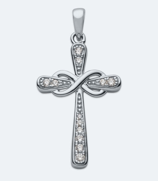 CZ Cross Pendant - SSRL 168