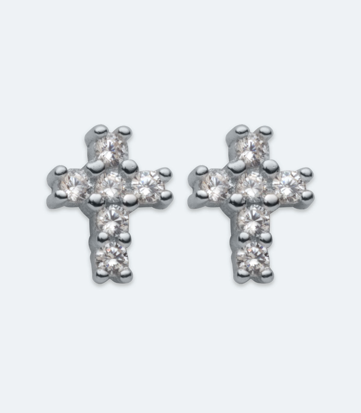 CZ Small Cross Earrings - SSRL 188