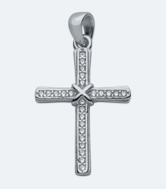 CZ Cross Pendant - SSRL 189