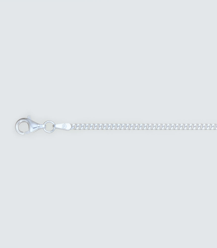 Curb Link Sterling Silver Chain - 1.99mm