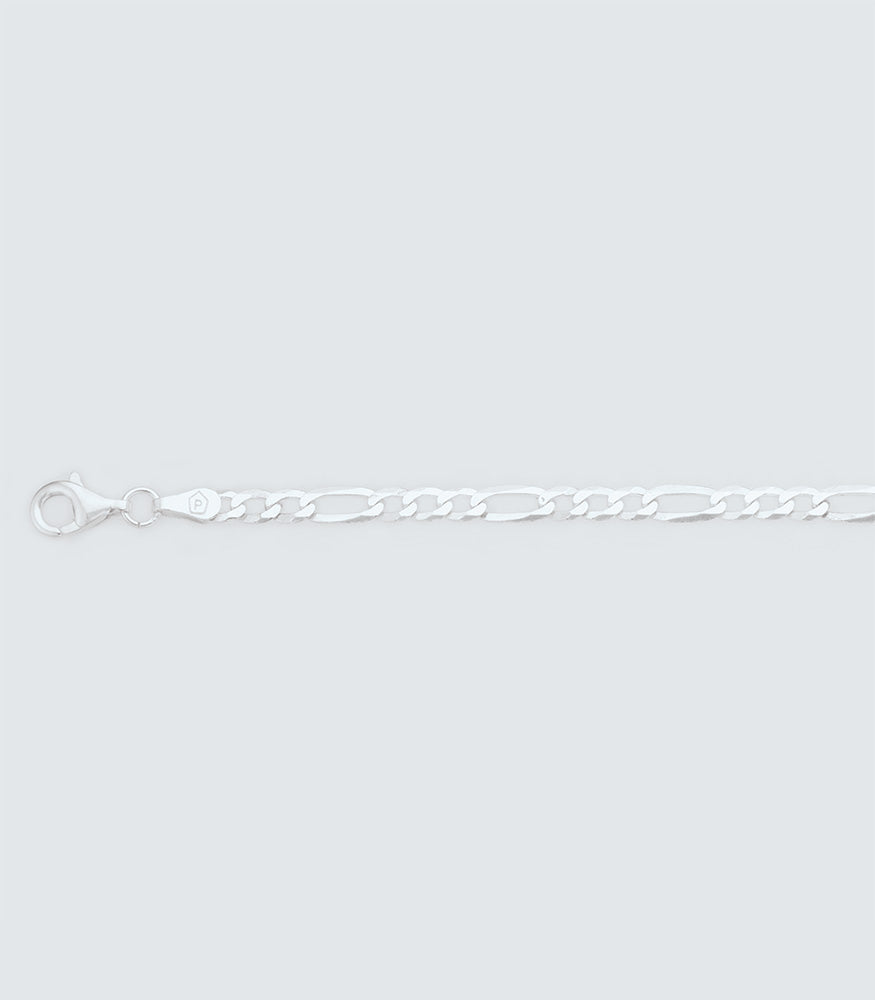 Figaro 080 Sterling Silver Chain - 3.37mm