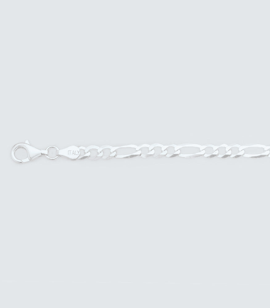 Figaro 100 Sterling Silver Chain - 4.38mm