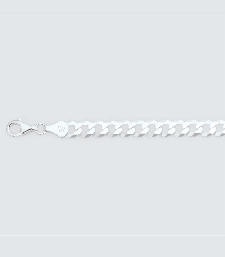 Curb Link 135 Sterling Silver Chain - 6.10mm