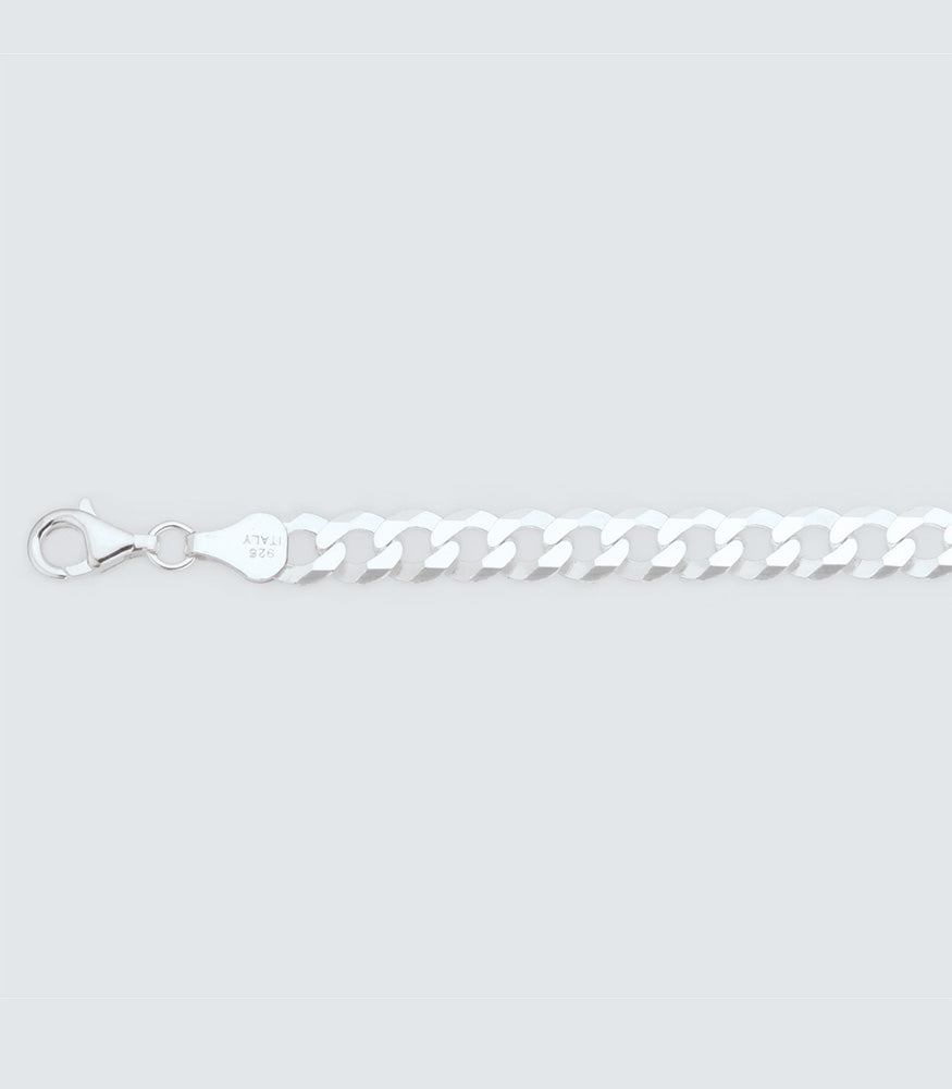 Curb Link 135 Sterling Silver Bracelet