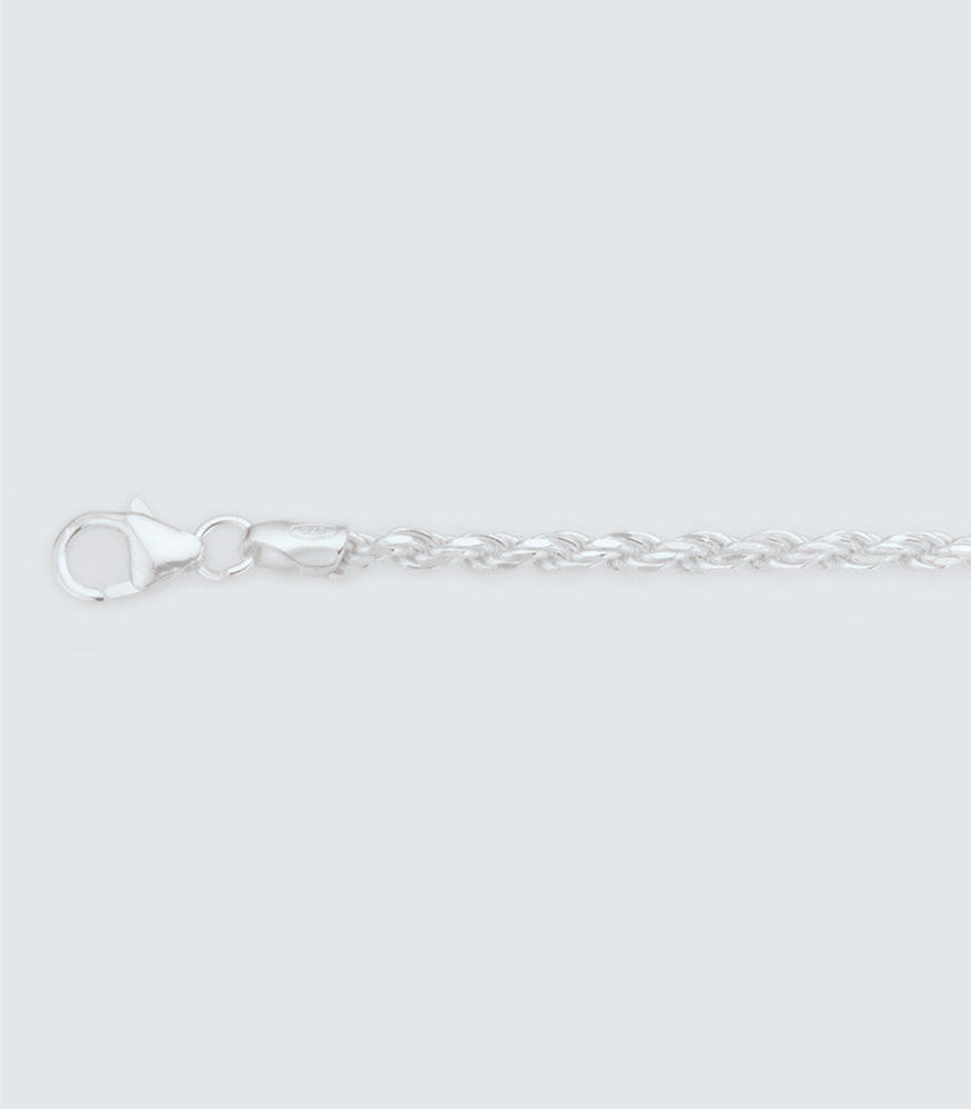 Rope 050 Sterling Silver Bracelet - 2.25mm