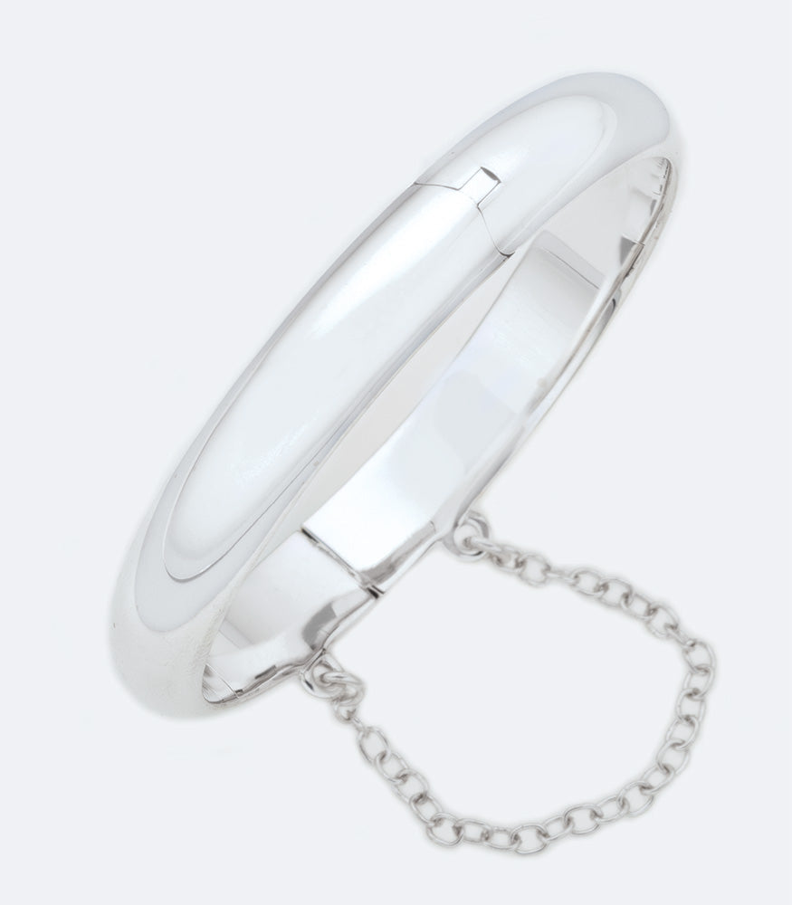 Plain Kids 10mm Sterling Silver Bangle