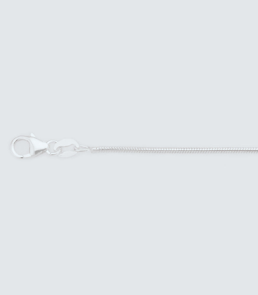 Snake 030 Sterling Silver Chain - 1.27mm