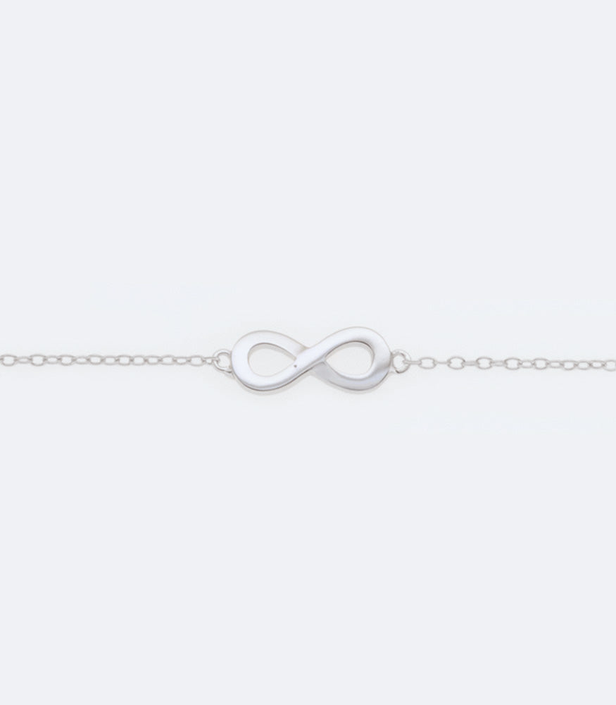 Infinity - Plain 202 Silver Bracelet